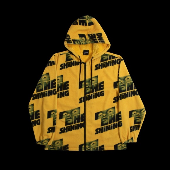 DUMBGOOD x THE SHINING Repeat Logo Zip Up Polar Fleece Hoodie Kubrick Collection - Picture 13 of 16
